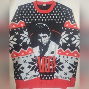 NWOT Scarface Christmas Sweater Universal City Studios